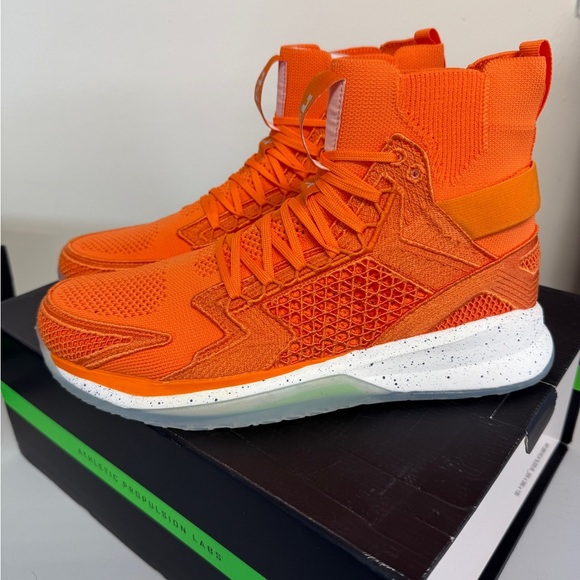 Men's Athletic Propulsion Labs APL Concept X Orange Basketball Shoes  Size 10 - Picture 1 of 7